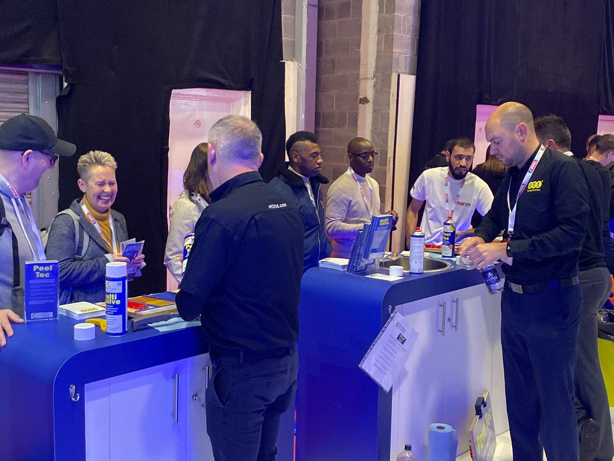 CTec_NI_Ltd's tweet photo. People are queuing to visit the #PeelTec Stand at the @PDShow1! Come visit us at Stand 75A! Peel Tec, from the creators of #CT1. Don’t burn it, Peel it! https://t.co/431fKDhscA