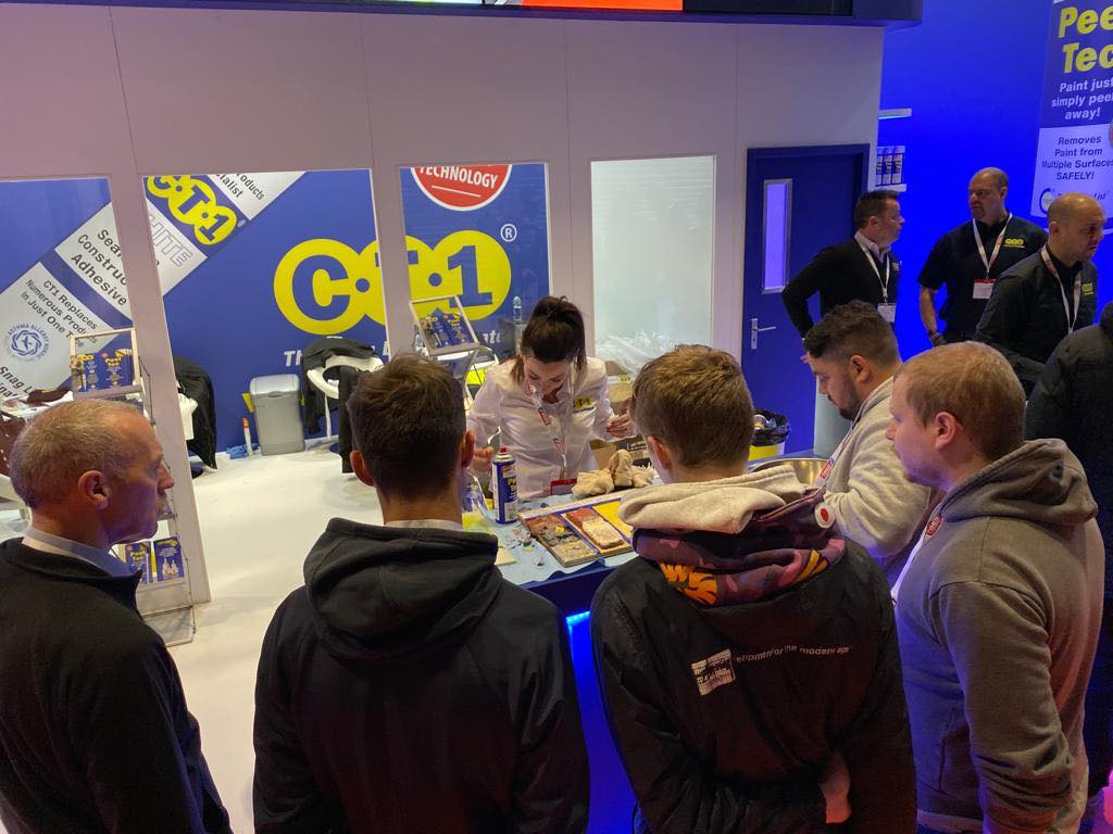CTec_NI_Ltd's tweet photo. People are queuing to visit the #PeelTec Stand at the @PDShow1! Come visit us at Stand 75A! Peel Tec, from the creators of #CT1. Don’t burn it, Peel it! https://t.co/431fKDhscA