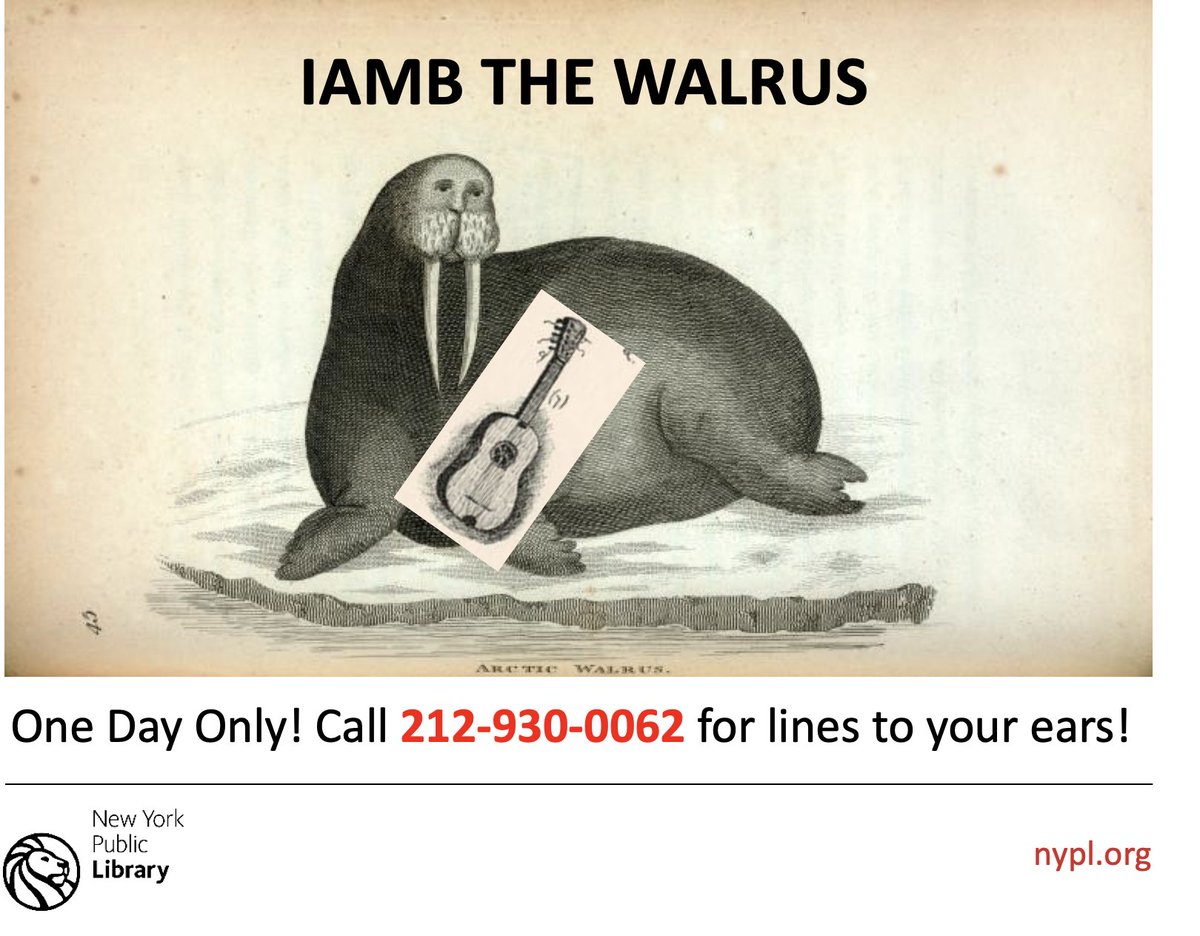 DavidBusis's tweet image. Katie put on this cool event to celebrate @nypl's top ten poetry books! 

Dial 212-930-0062 to hear a good line.