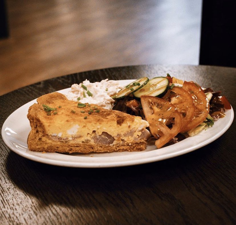 Why not come down tomorrow and try our special! We have Bacon &amp; Cheese or Cheese &amp; tomato Quiche #lunch #goodfood #cafe #hungry