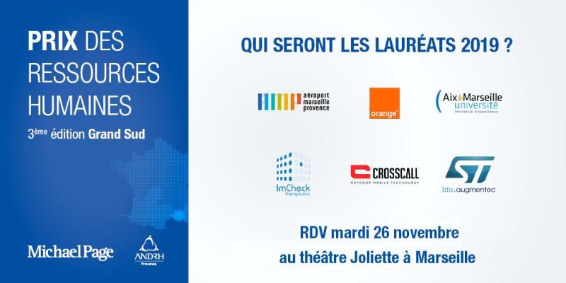 BoulognePatrice's tweet image. #PrixRH Rdv ce soir à partir de 18h30 pour découvrir les projets #RH innovants de la région Grand Sud. @michaelpagefr @PLCisamolo