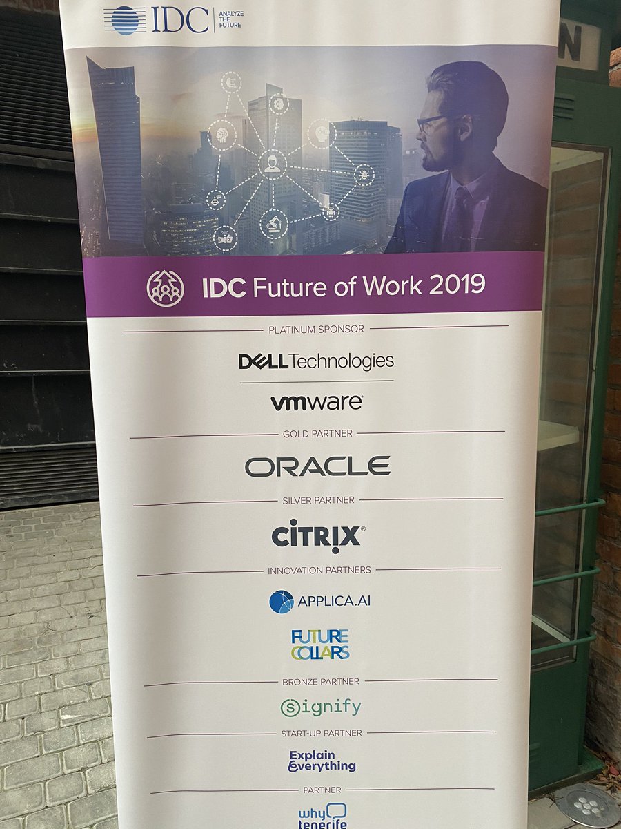 Today I had a pleasure to make one of the keynote presentation during <a href="/IDC/">IDC</a> Future of Work conference in Poland. Main topic was about our workforce and workplace. How future trends can change the way we implement Digital Strategies. All connected with #FututeThinkers project.