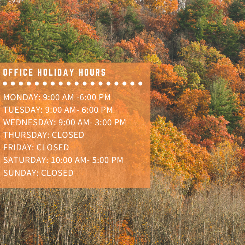 Just a friendly reminder of our Holiday Office Hours this week!