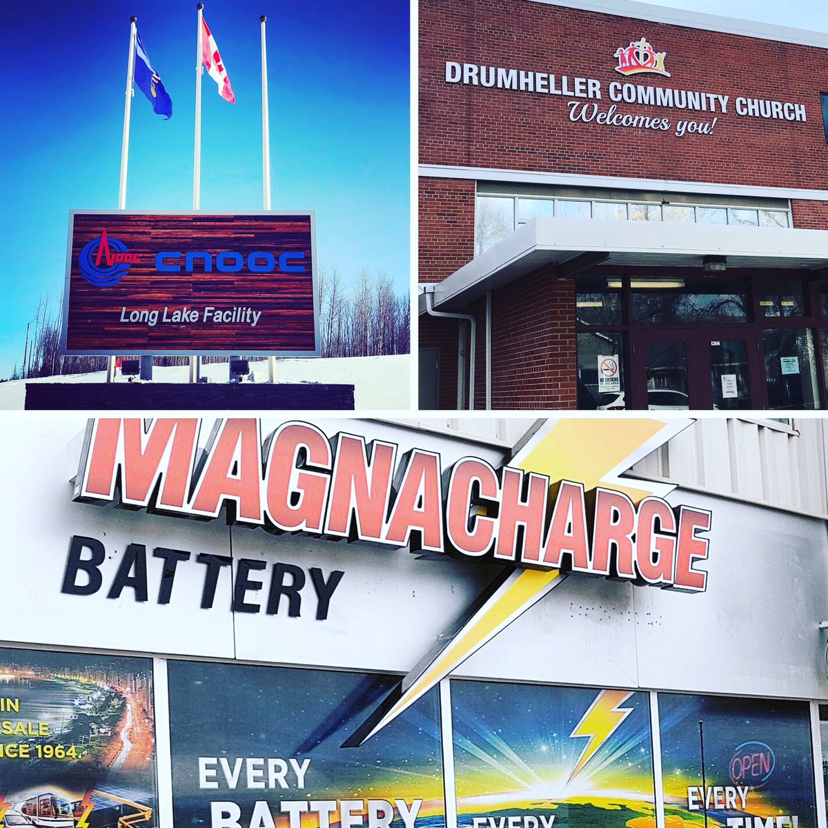 Exterior signage for amazing clients!
. 
#signs #sign #building #ymm #fortmac #exterior #canadianoil #ab #install #drumheller #longlake