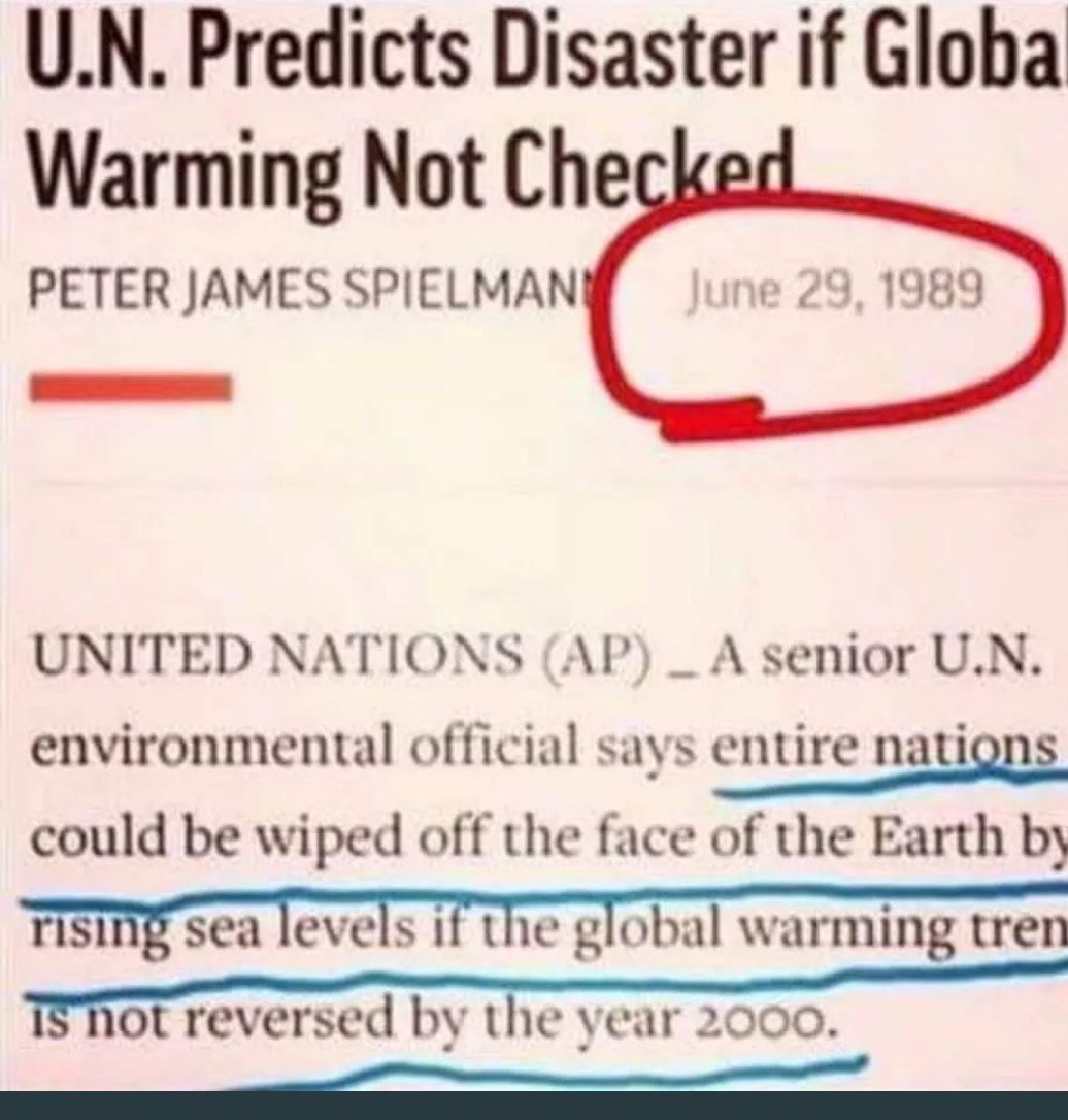 Continue to recycle your so called climate warnings.