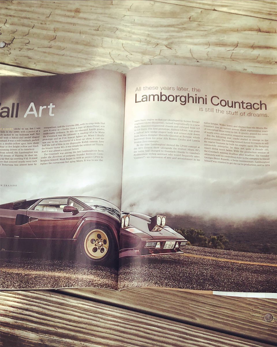 watsonwu's tweet photo. #Lamborghini #Coutach was talked about in latest Automobile magazine. Yes, it’s still one of the coolest cars ever made!! 😍👍🏻
.
Definitely want to record one One Day!
.
#lambo #lamborghinicoutach #v12 #exotic #exoticcar #exoticcars #automobile #automobilemagazine #traveler https://t.co/sI5sisms40