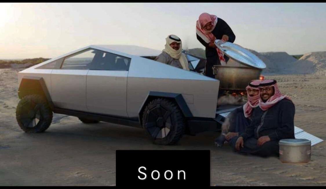 TheSalmanShowtv's tweet photo. We’re ready #cybertuck #elonmusk  #tesla https://t.co/glv77rVCXh