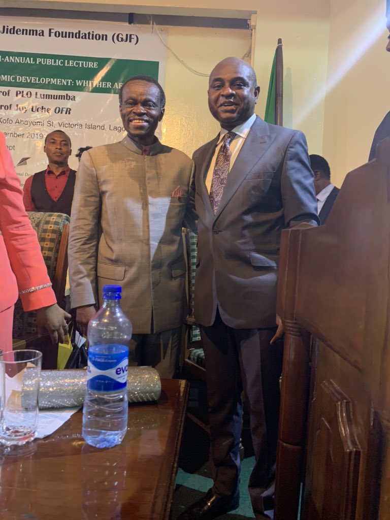 MoghaluKingsley's tweet photo. The Kenyan academic/public speaker Prof. P.L.O. Lumumba spoke today on African development at the Goddy Jidenma Foundation lecture at the NIIA. I gave the GJF Lecture in 2017. Here, with PLO, event Chair, former Foreign Minister Prof. Joy Ogwu, and GJF Founder Dr. Ije Jidenma. https://t.co/xltTxy69H8