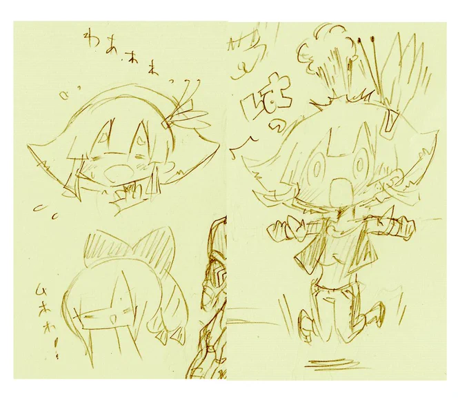 ちなみに一見クールな雰囲気だけど、それがしのアイコン&ヘッダーのキャラと絡ませると大体こうなるぞ!コミカルだね!✨

#イラスト #私の絵柄が好みって人に見てもらえたらハッピー 