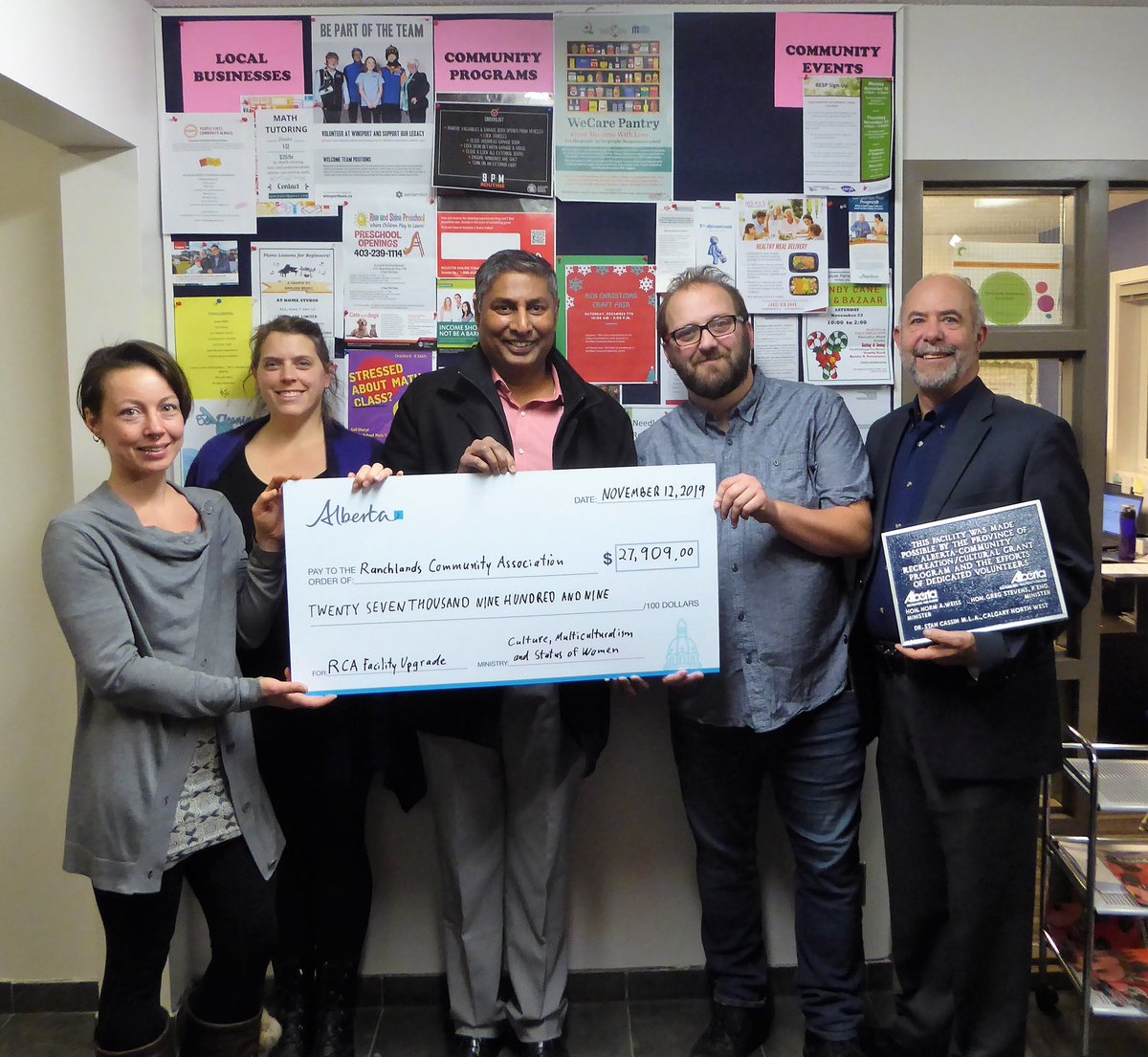 Ranchlands Community Association received a facility enhancement CFEP grant too. Thanks to all the volunteer boards for all they do for their communities! <a href="/RanchlandsCA/">ranchlandscommunity</a> <a href="/LeelaAheer/">Hon. Leela Sharon Aheer ECA</a> <a href="/Joe_Magliocca/">Joe Magliocca</a> #ableg #yyccc