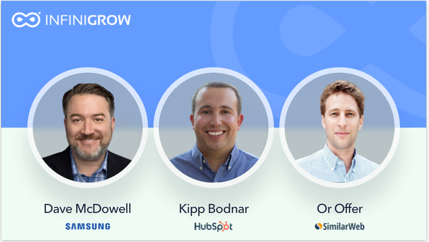 InfiniGrow's tweet photo. We’re excited to announce that we’re welcoming 3 new advisors and investors!

@kippbodnar, CMO at @HubSpot

@davemcdowell, SVP of Content and Service at @Samsung

@oroffer, CEO at @SimilarWeb

Join us in welcoming Kipp, Dave and Or to the InfiniGrow family! https://t.co/62vlDR2qdb