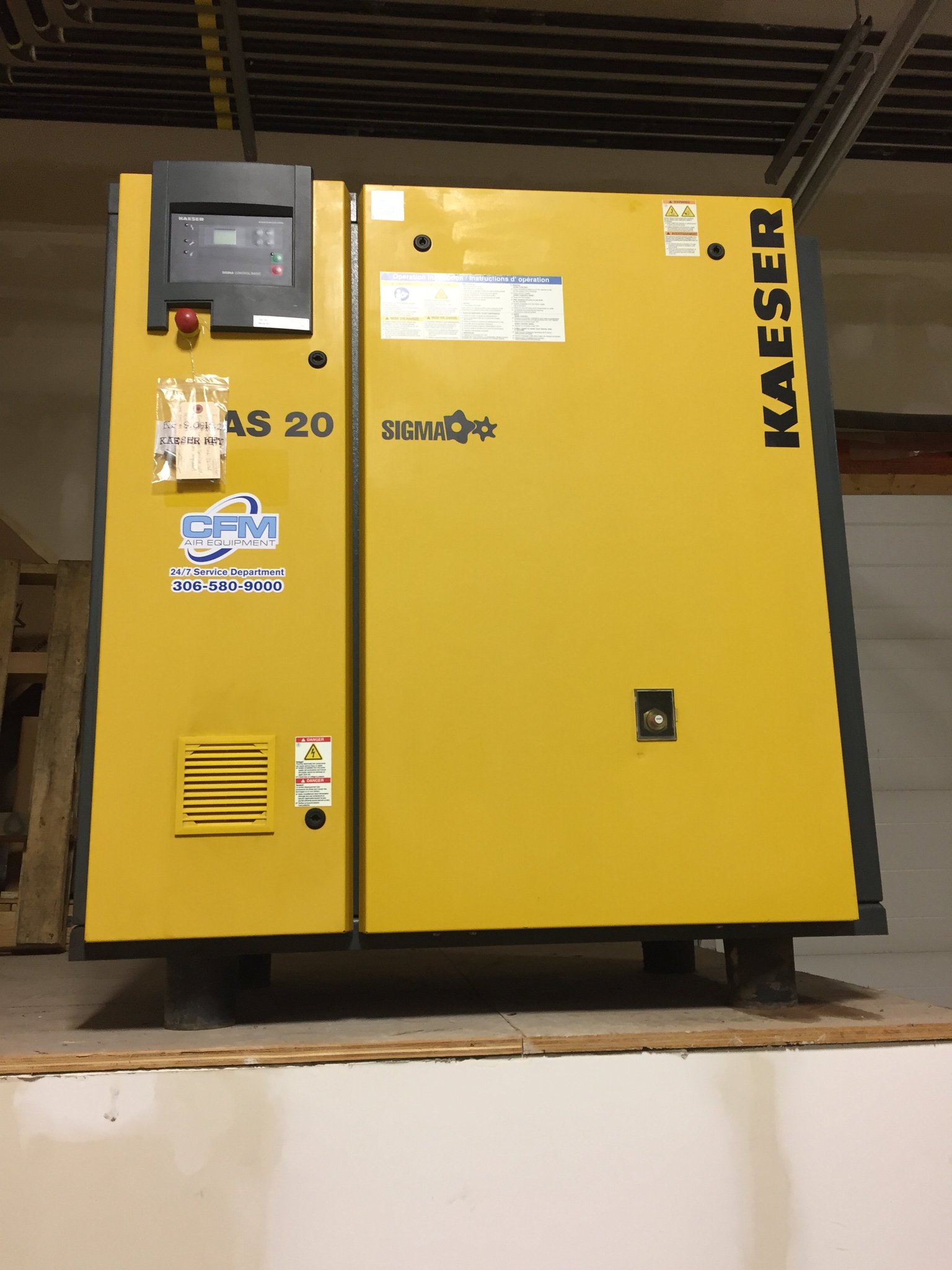 CFM Air Equipment on Twitter "Used Kaeser AS20 (20 horsepower) 575V rotary screw and matching