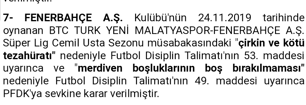 Kurduğunuz düzene yazıklar olsun! <a href="/TFF_Org/">TFF</a>

Taraftarlarımızın deplasmanlarda yaşadığı sorunlar artarak devam ederken, bir de ceza politikanızla uğraşmak ve hatta siz ve zihniyetinizle sonuna kadar mücadele etmekten bıkmayacağız. +