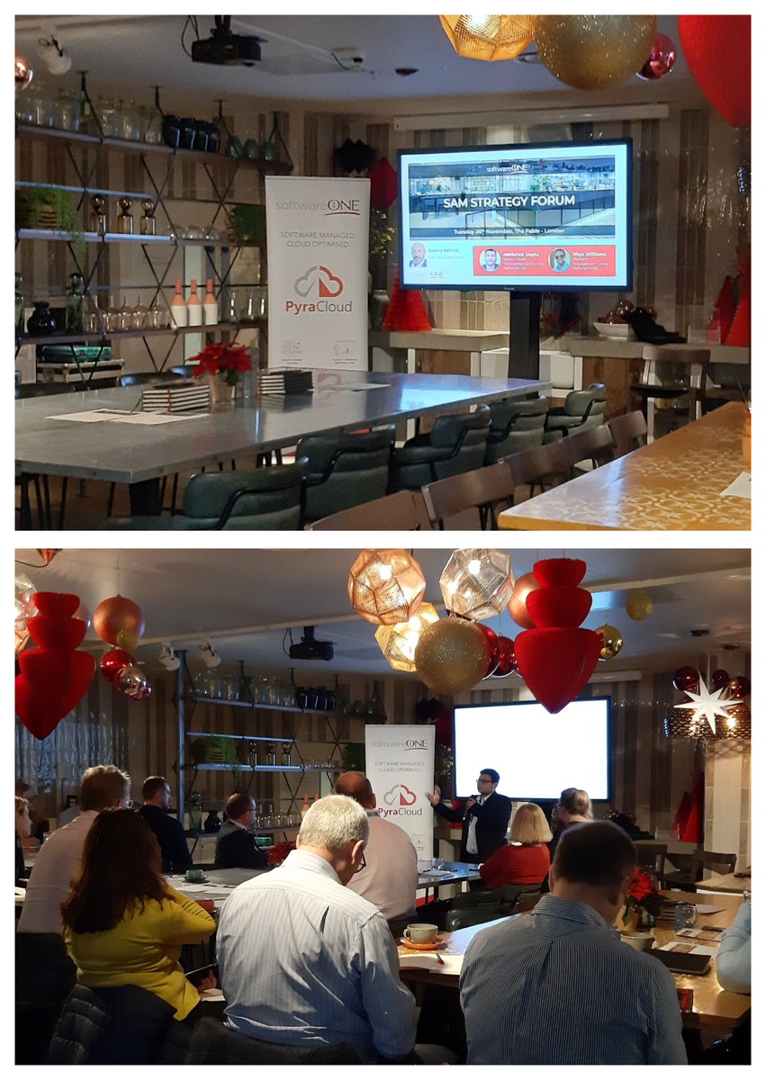 SoftwareONEuk's tweet photo. Another full house at our final SAM Strategy Forum of 2019. Topics today include #Oracle #Java and #cloudmanagement plus an open forum discussion at the end. Contact us to find out the dates of our Forums for 2020. #SAM #SAMForum #ITAM #SoftwareONESAM #SoftwareAssetManagement https://t.co/mbGGMO0aOM