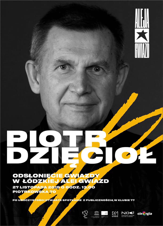 OpusFilm_'s tweet photo. 27 listopada o godz. 13.00 odbędzie się odsłonięcie Gwiazdy Piotra Dzięcioła w łódzkiej Alei Gwiazd!
Więcej : https://t.co/v6OXkGLIt8 https://t.co/UGOU0gGenV