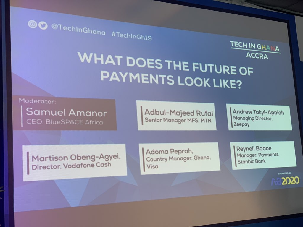 KofiAshon's tweet image. The next session is on. Fintech. Let’s go.... #TechinGh19 @TechInGhana