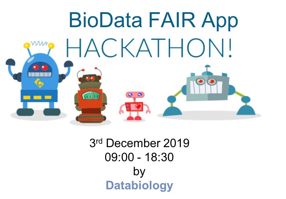 hhlab3's tweet photo. FAIR App Hackathon ! Getting the word out to our friends coders, bioinformaticians, data scientists, digital health evangelists...
Next week 3rd December, #Basel Congress center, 9:00 am to 6:30 pm. https://t.co/G0w2htlWCb https://t.co/U8YKN8NASG