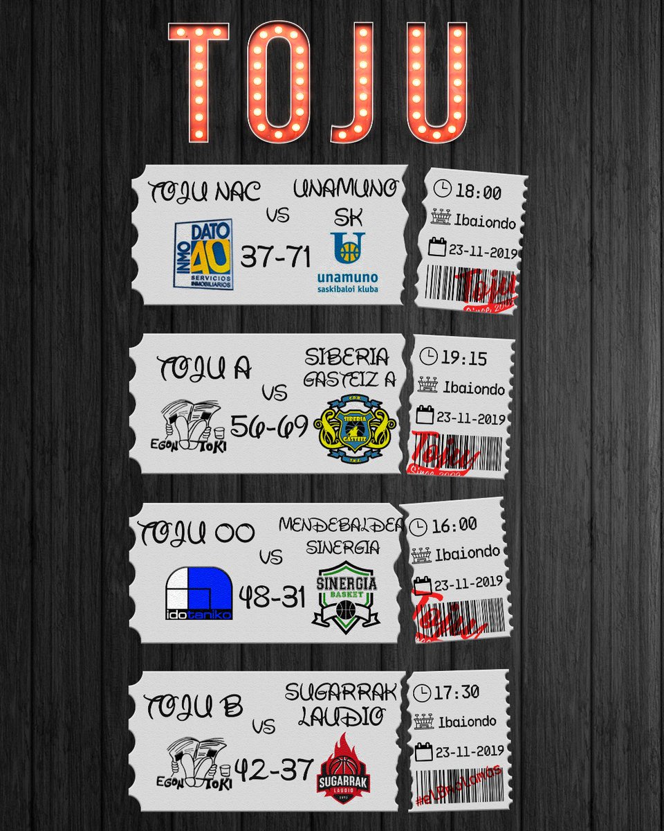 CBToju's tweet photo. ¡Aquí tenéis los resultados de esta semana donde solo pudimos lograr 2 victorias!
#TojuWin #TojuNac #TojuA #T00ju #elBmolamás https://t.co/rIszsOeAt5
