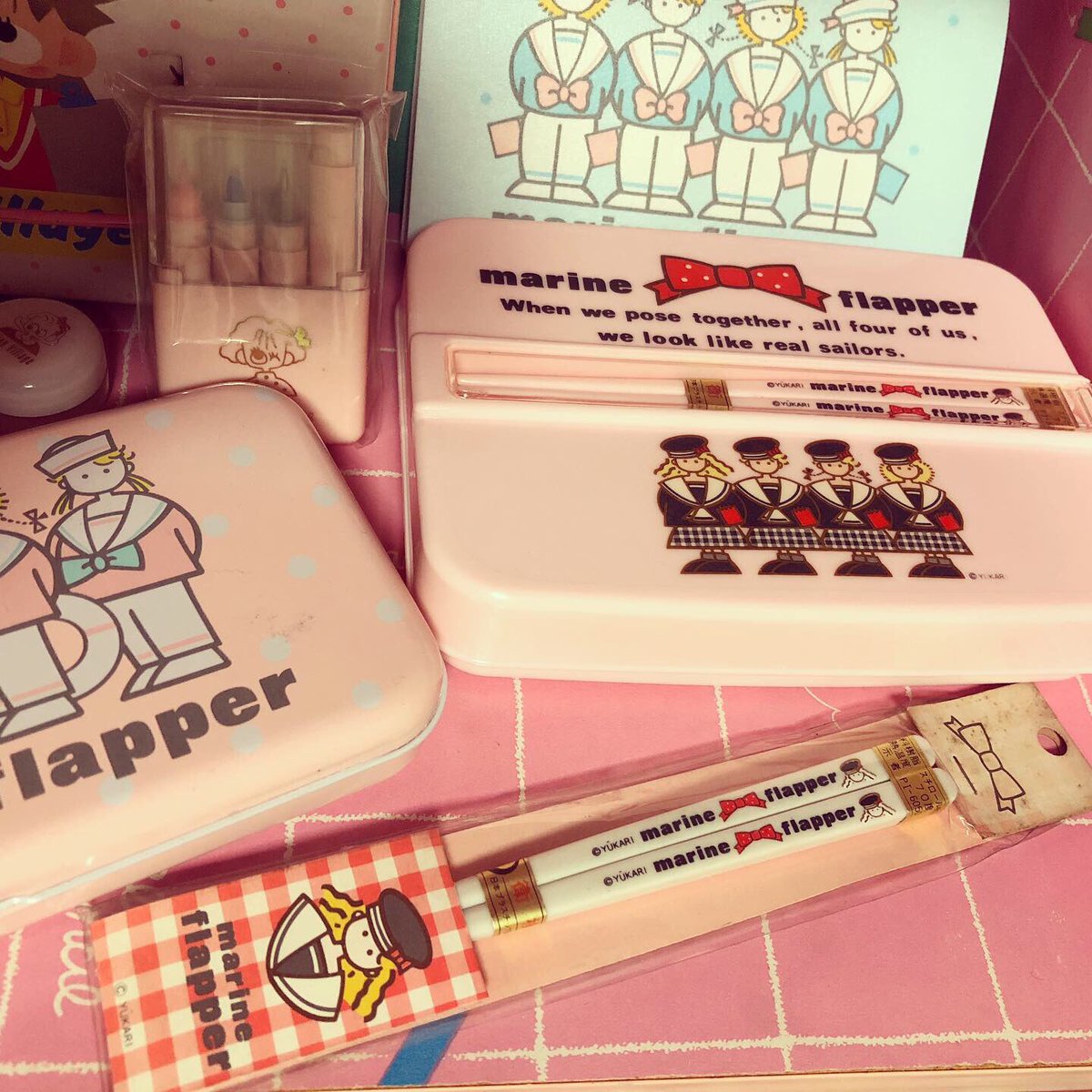 80年代のファンシーグッズ マリンフラッパー #原宿パステル気分 #昭和