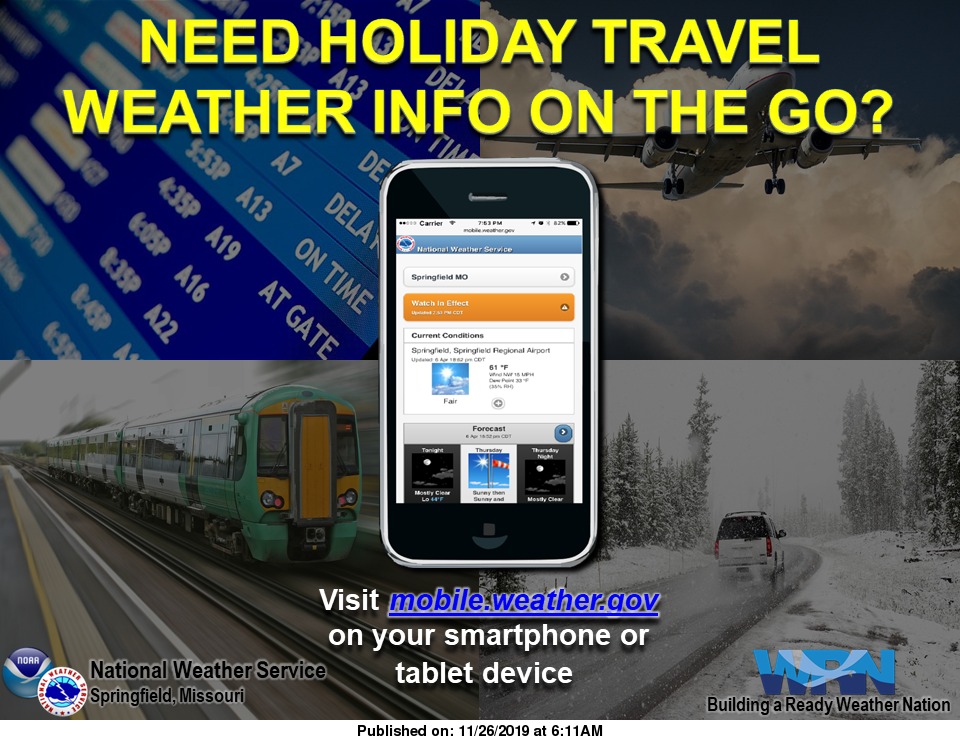 NWSSpringfield's tweet photo. Here are some handy links for those traveling for the Thanksgiving Holiday. #WeatherOnTheGo #RoadInfo #TravelInfo https://t.co/om748e48A8