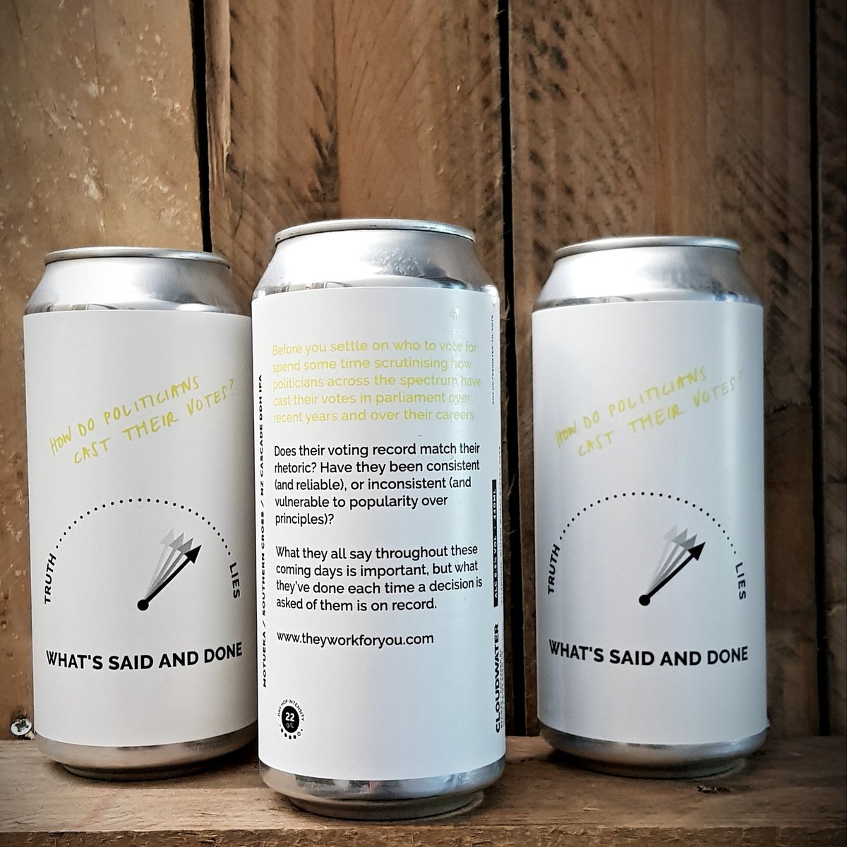 temple_beer's tweet photo. Couple of Freshies in from @cloudwaterbrew .. What's Said & Done a 6.5% NZ Hopped DDH IPA .. All The Things They Say .... a 5.5% Blood Orange & Passionfruit Sour #DrinkFresh #HopsFadeFast #RegisterToVote @TheyWorkForYou https://t.co/KflBDuhJs8