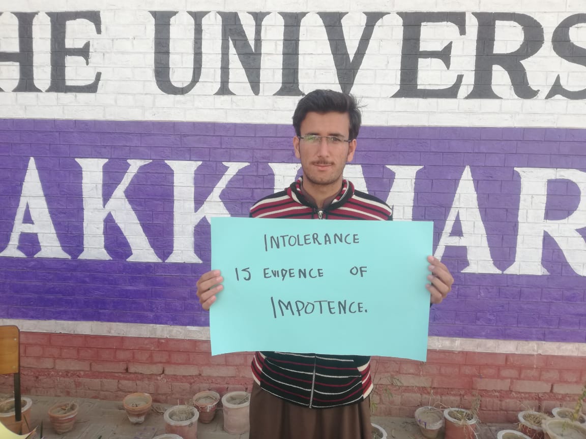 TFTolerance's tweet image. TFT Team from University of Lakki Marwat celebrated the International Day of Tolerance in their University by giving the messages of Tolerance to built a more tolerant Pakistan.

#HumaraAzm
#Srengthening_Student_Bodies
#TogetherForTolerance
#TeamLakkiMarwat