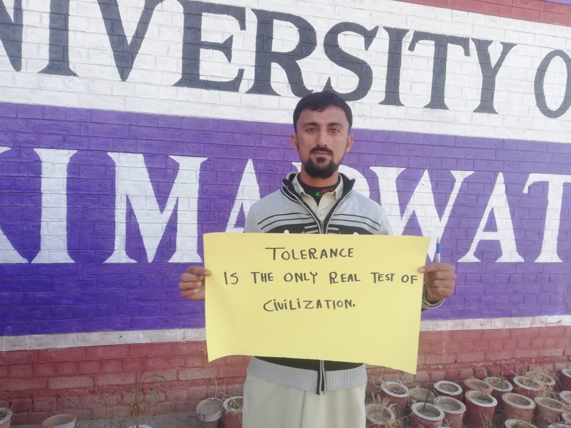 TFTolerance's tweet image. TFT Team from University of Lakki Marwat celebrated the International Day of Tolerance in their University by giving the messages of Tolerance to built a more tolerant Pakistan.

#HumaraAzm
#Srengthening_Student_Bodies
#TogetherForTolerance
#TeamLakkiMarwat