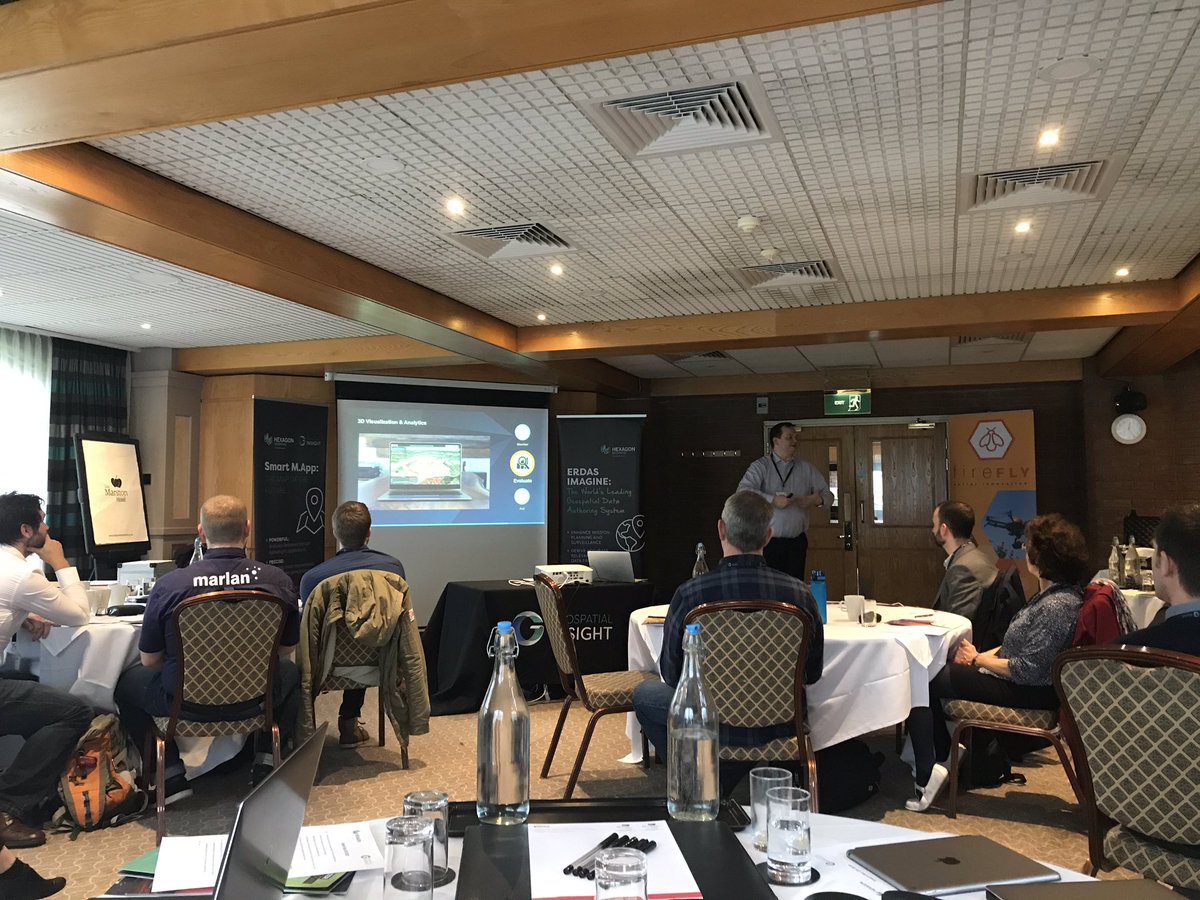 ciarankirk's tweet photo. Markus from @HexGeospatial introducing 3D analytics in https://t.co/d3jHN3c5W7 Enterprise 2019 at @geo_insight smart geo UK https://t.co/NqjghHcspu