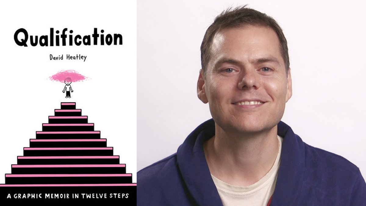 penguinrandom's tweet photo. Watch: Author David Heatley on his graphic memoir QUALIFICATION, and his experience with 12-step programs @heatleycomics https://t.co/thPhiA9NcR https://t.co/89d0ucKLh8