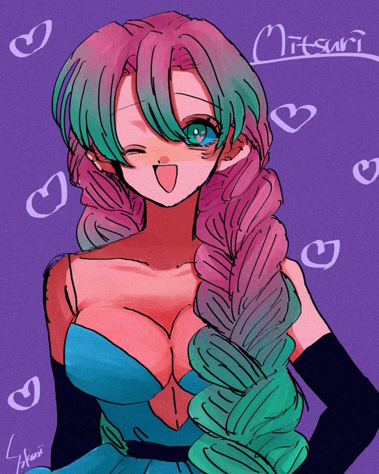 桜井すう@有償依頼受付中さんがTwitterに投稿した甘露寺蜜璃(鬼滅の刃)のイラスト。