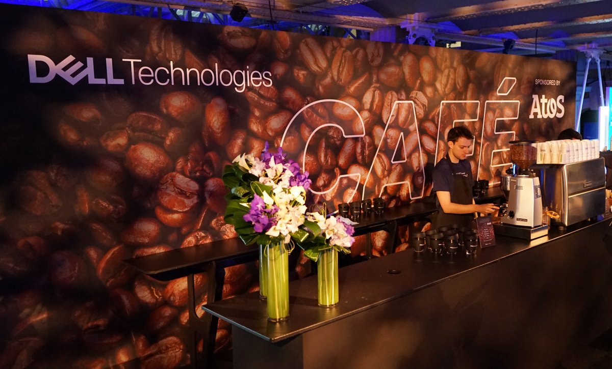 Sustainability is a key theme for #DellTechForum. Our reusable <a href="/DellTech/">Dell Technologies</a> coffee cups are the best way to get your caffeine fix today. Available from the <a href="/Atos/">Atos</a> barista bar. @DellChannelEN #partners