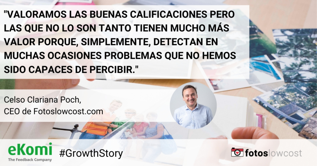 “Someterse al veredicto del cliente es una oportunidad.” El valor del servicio de feedback de clientes para la empresa Fotoslowcost blog.ekomi.com/2019/11/26/som…