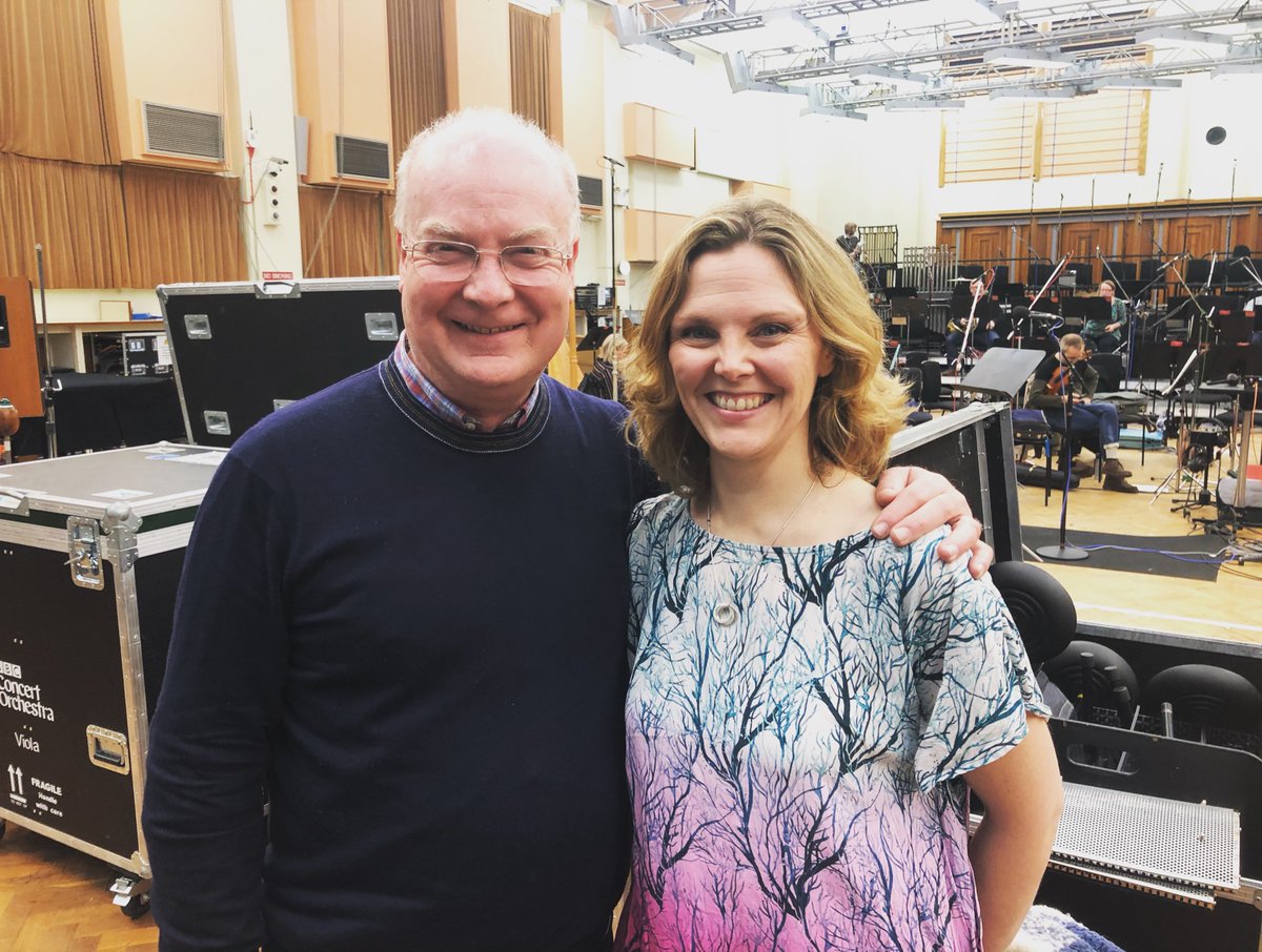 Sorry to geek but THANK YOU @nigeljhess for the chance to record at Maida Vale with the brilliant @BBCSingers @BBCCO #AriseMyLove 🎶💿