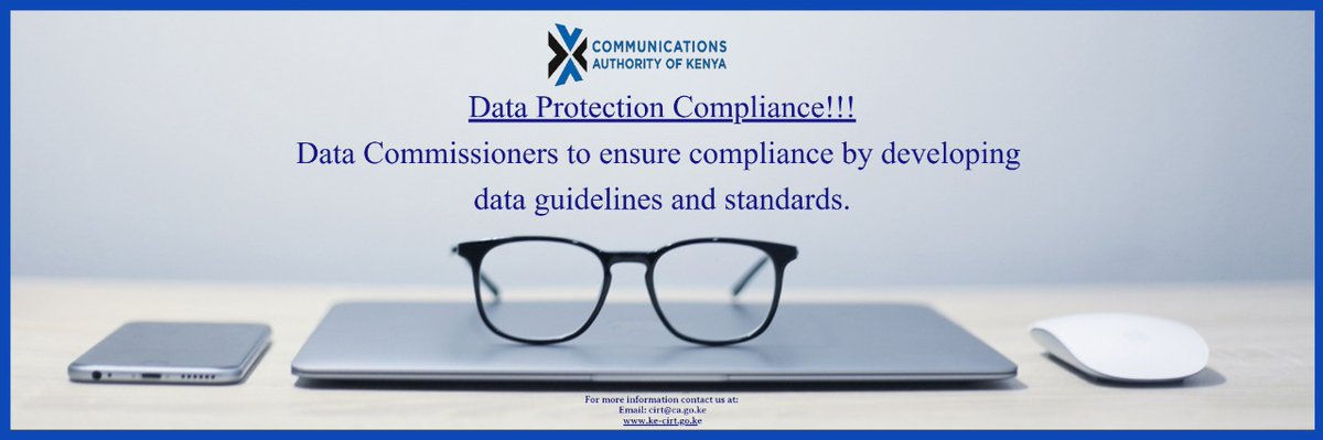 CA_Kenya's tweet photo. #DataProtectionAct2019 @KeCIRT @WanjauMercy @CADirectorGen https://t.co/KQ3em93DJ9