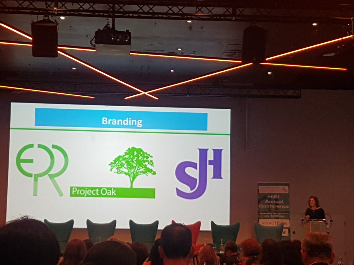 Libby_Slattery1's tweet photo. Miriam Roche presenting lessons learnt from. #ProjectOak.#Hisi2019 @stjamesdublin https://t.co/dhCfrxkr5e