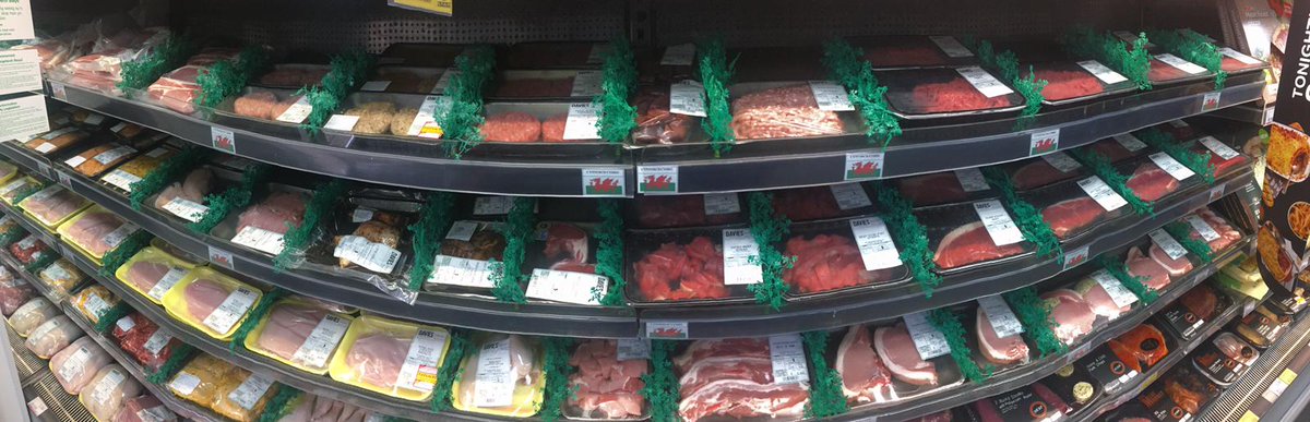 SparLlanrwst's tweet photo. Vegans &amp; Vegetarians look away now! 😑

New fresh meat layout 🤗

Back British Farming 👍 &amp; Gorgeous Welsh Lamb 🐑

#McSpar
#Llanrwst 
#FreshMeat 
#SupportOurFarmers
#BuyLocallyBuySustainably https://t.co/W1XJxulM5o