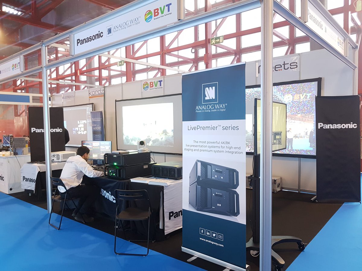 BVT_V's tweet photo. Os esperamos en @BitamShow! #Stand68y69 @Analog_Way, @PanasonicVisual, @Blustream_HDBT, @KordzGlobal, @themirrorhead, @Avonic, #Neets #Bitam #Bitam2019 #BitamShow2019 https://t.co/33ZEXSTJ1x