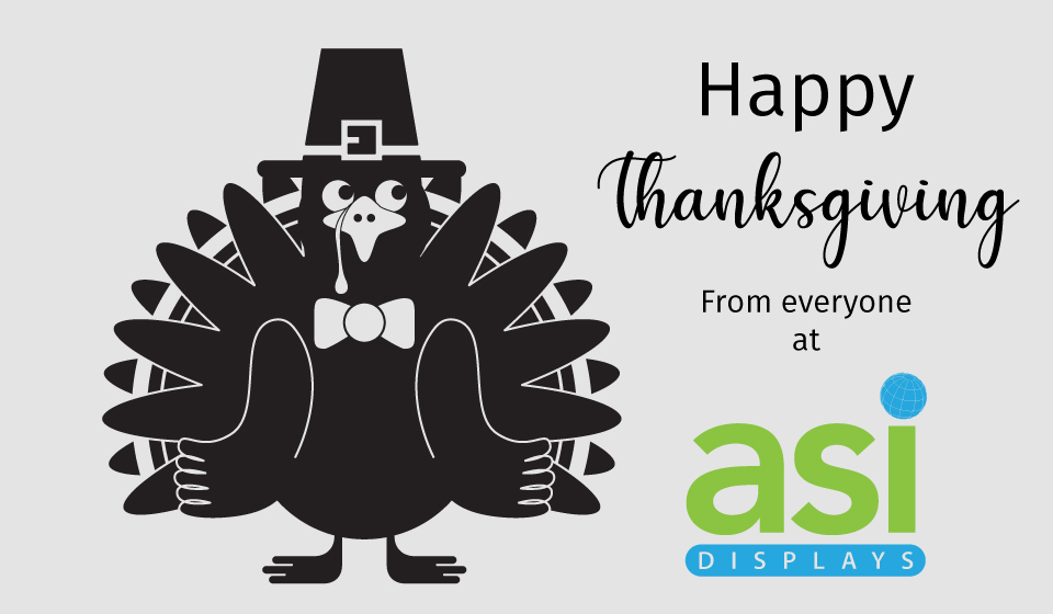 ASIdisplays's tweet photo. Happy Thanksgiving!! We have an attitude of gratitude!! We are grateful for our clients, families, and friends!!  Be safe and, if you can, enjoy the company of the ones you love!! https://t.co/H6dy5H2mtm