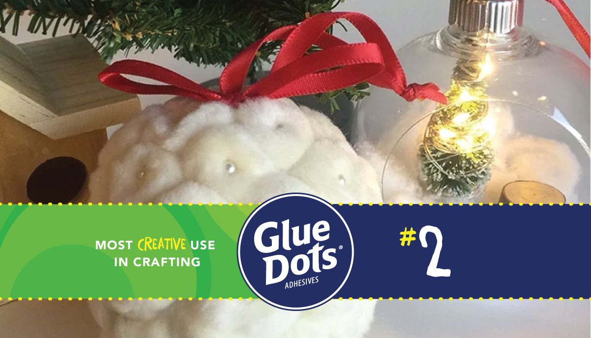 In our countdown of the most creative uses of Glue Dots, #2 is 'Rustic Lighted Ornament'! bit.ly/2ymHutg #gluedots #adotcandoalot #crafts #diy