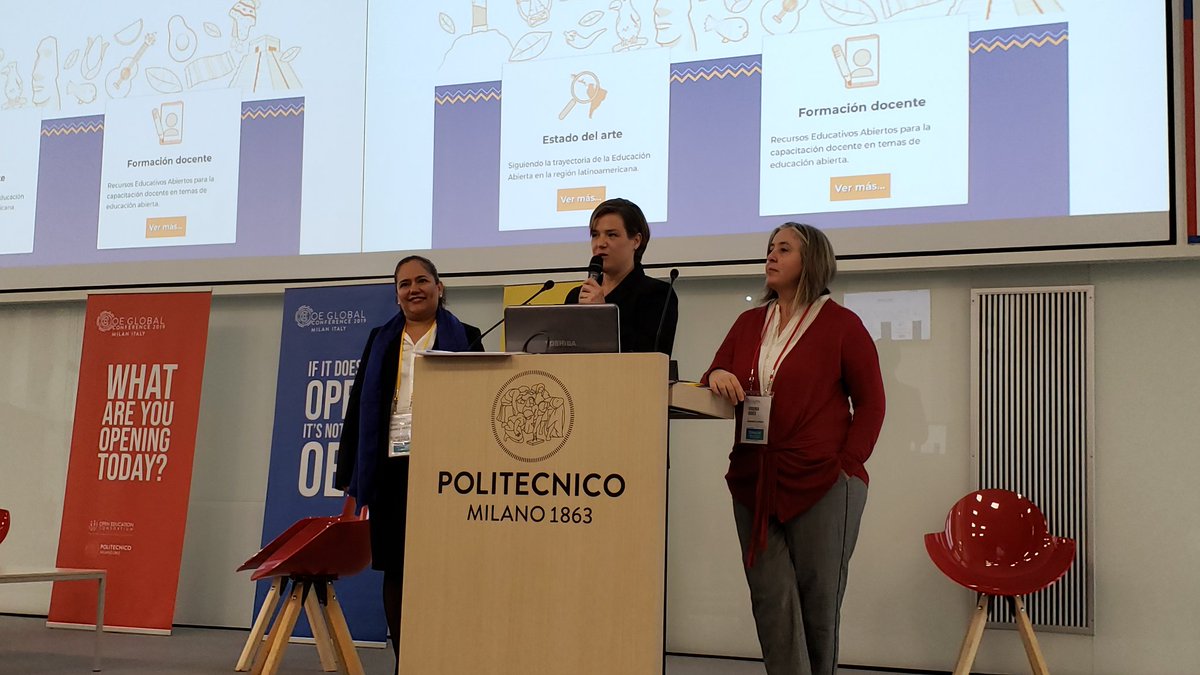 StephaniMangano's tweet photo. Boosting collaborations and partnerships across #Latam: building a regional #nerwork to advance on #openeducation in the region Plenary session with @vrodes @nucleoREA #OEGlobal19 https://t.co/tAcxhaeUnU