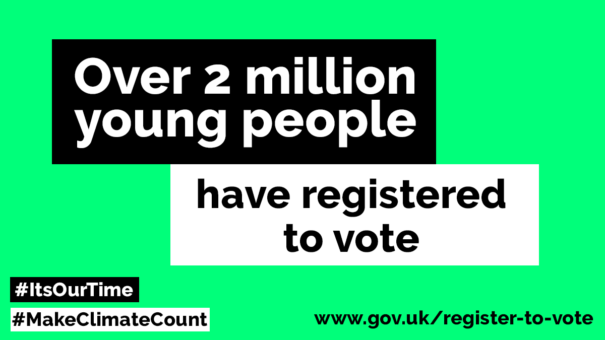 ifnotnowagency's tweet photo. ✊ We've done it! ✊
For the last few weeks we have been working our butts off with the most incredible team on @OurTimeUK to galvanise two million young people who care about climate change to register to vote.
As of this morning, we achieved that target. https://t.co/GHpnIKLyT3