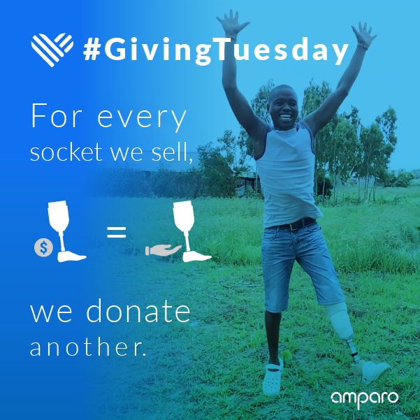 amparo_pros's tweet photo. ‼️Don't forget!‼️
Until 3rd of December ⏳ we'll match our Confidence Socket sales 1 for 1 and donate them to amputees in need, in Kenya 🇰🇪!
👏 Help us support #givingtuesday and #IDPWD 2019 by spreading the word and share this post 👏
Find out more here: https://t.co/HJUwTb6SDu https://t.co/kOzj9eVUCc