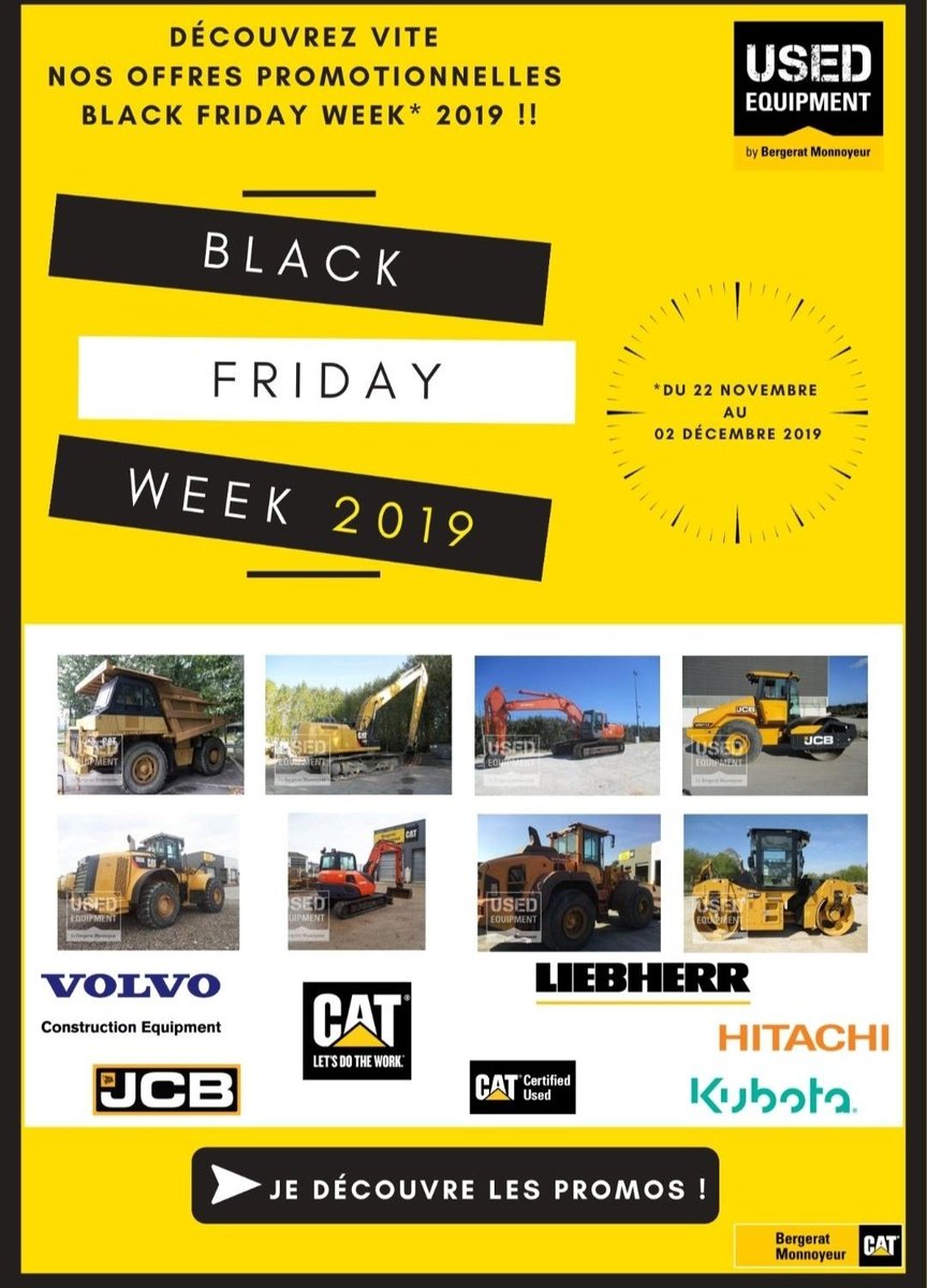 UsedEquipmentBM's tweet photo. >Plus que quelques jours avant la fin de nos offres promotionnelles Black Friday Week 2019 ! ! ! 

>Discover our Black Friday Week 2019 ! ! ! 
N'attendez plus ! 
》》Cliquez ici ! / Click Here ⬇️
https://t.co/31cFrb5aEs https://t.co/Yo2lemX70V