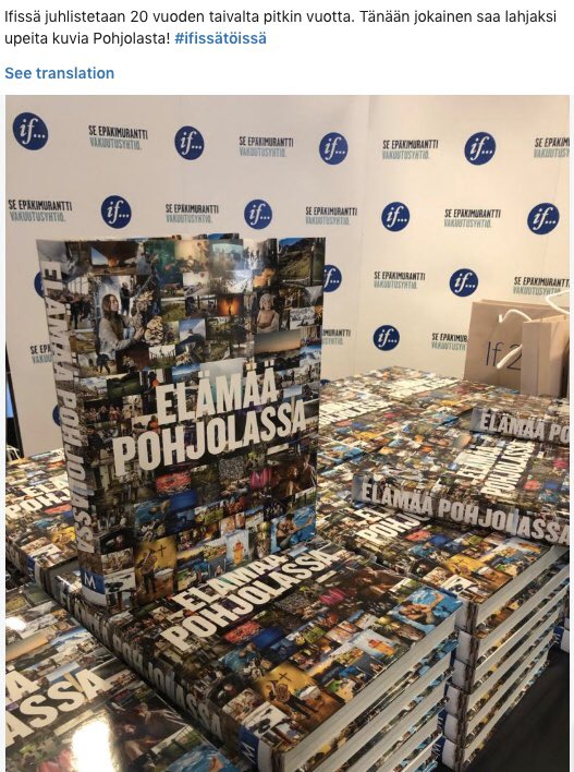 Kahenkymmenen IF-vuoden jälkeen työntekijöille halutaan kertoa, millasta se olis ollu Pohjolassa? 😅