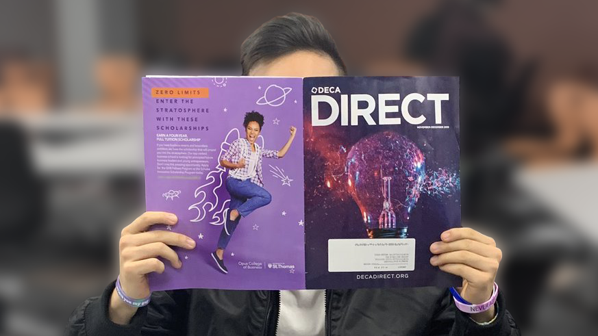 DECAInc's tweet photo. Check out the latest issue of DECA Direct that's all about entrepreneurship! https://t.co/OkJ4qeIQmM (photo cred: @NorthvilleDECA) https://t.co/5vfzDxpzXq
