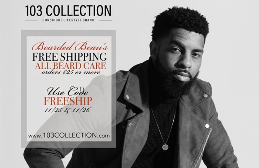 Free shipping on orders $25 or more! Use code FREESHIP at checkout. 103collection.com
.
.
#nba #culture #lala #beard #103collection #melo #CarmeloAnthony #beardgang #beardedbeautakeover #103beardedbeau #freeshipping #BlackFriday