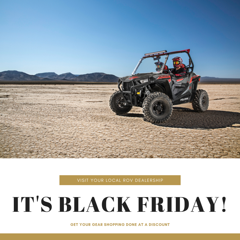 rohva's tweet photo. Make Black Friday shopping extra fun by visiting your ROV dealership. Complete your ROV gear, or perhaps get someone new gloves or a new helmet for the holidays. #blackfriday #newdeals #safety #shopping #sxsgear #utvgear #offroadinggear #OHVsafety #helmet #gloves #boots #goggles https://t.co/dfHE1Po24L