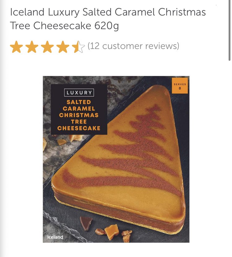 Pam_346's tweet photo. @IcelandFoods Salted caramel Christmas tree cheesecake... you can never go wrong with cheeeeeeeeeeeesecakkeeee. #Iceland https://t.co/gzQvDfqeUc
