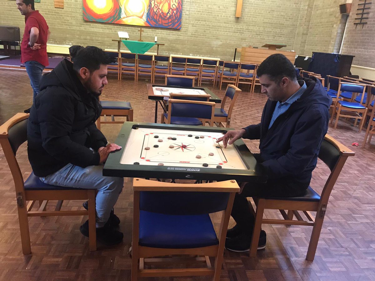 imocharity's tweet photo. Our #Carrom & #Chat at #ArcProject today. We discussed challenges and facing barriers. Tips on how to overcome and look after our wellbeing. Good open discussions on #SuicidePrevention and where to go for help. Thanks to @HealthierLSC for funding this project. #talk #awareness https://t.co/iOQ8ujzjtu