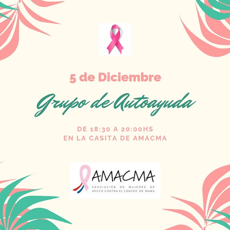 amacmapy's tweet photo. GUERRERAS !!! Están cordialmente invitadas a la última reunión del Grupo de Autoayuda que se realizará el próximo jueves 5 de diciembre de 18:30 a 20:00hs en la casita de AMACMA 🎀
Un momento hecho para ustedes y por ustedes ❤️
Cualquier consulta al privado o al 0981 77 33 99 https://t.co/IWJ5huwMuF